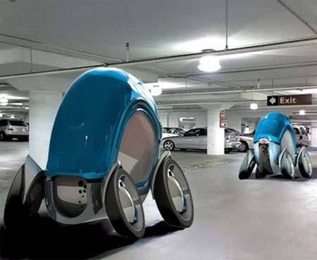 Future Cars Parking Garage