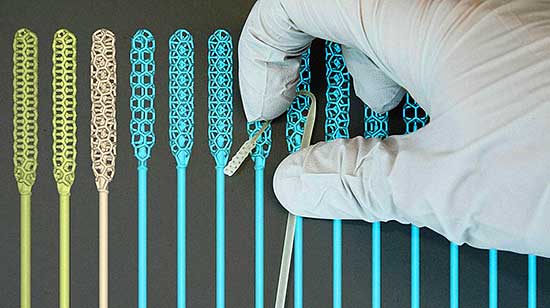 3D printed coronavirus swabs